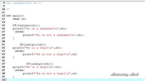 isnumeric c|isalpha() and isdigit() functions in C with cstring examples..